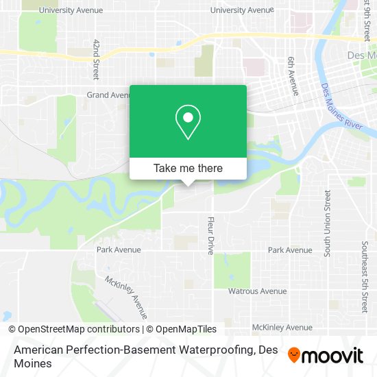 American Perfection-Basement Waterproofing map