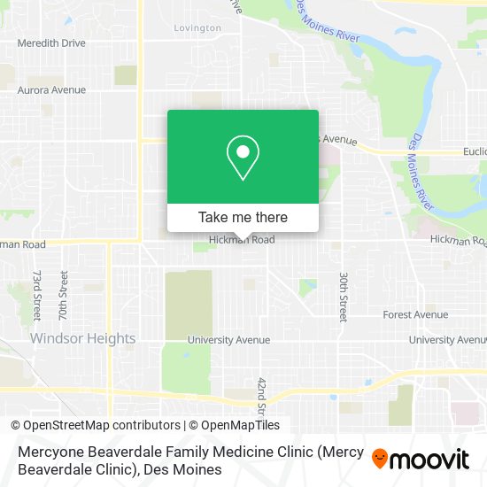 Mercyone Beaverdale Family Medicine Clinic (Mercy Beaverdale Clinic) map