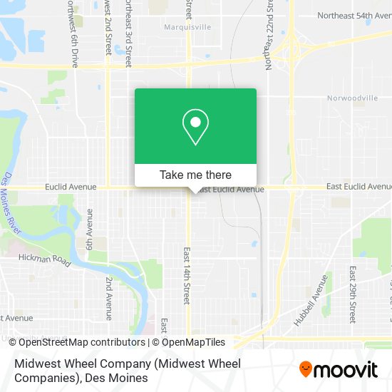 Mapa de Midwest Wheel Company (Midwest Wheel Companies)