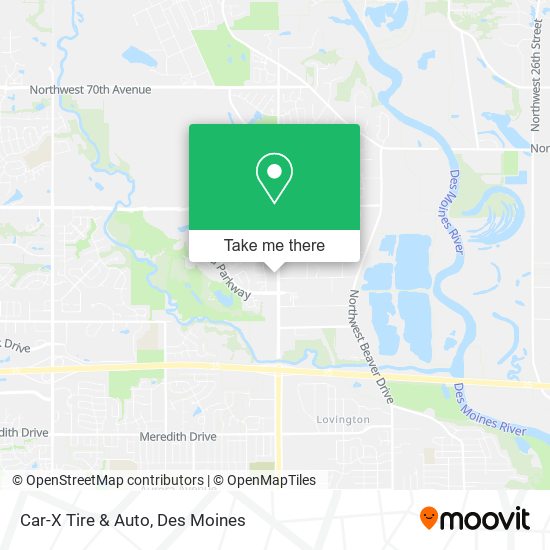Car-X Tire & Auto map