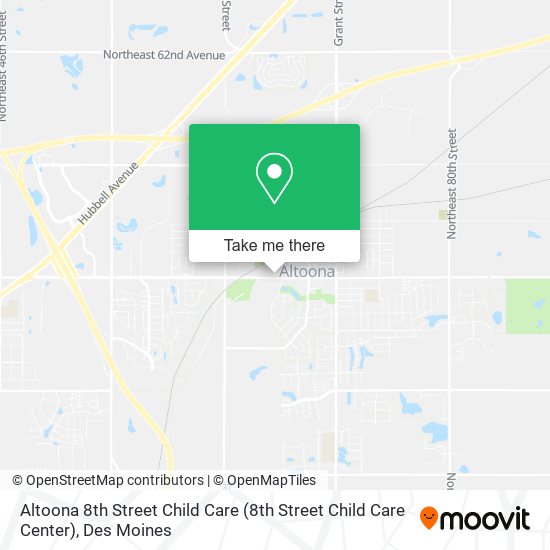 Altoona 8th Street Child Care map