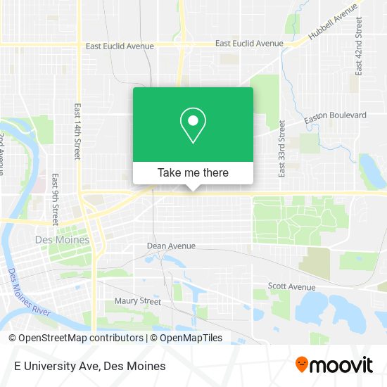 E University Ave map