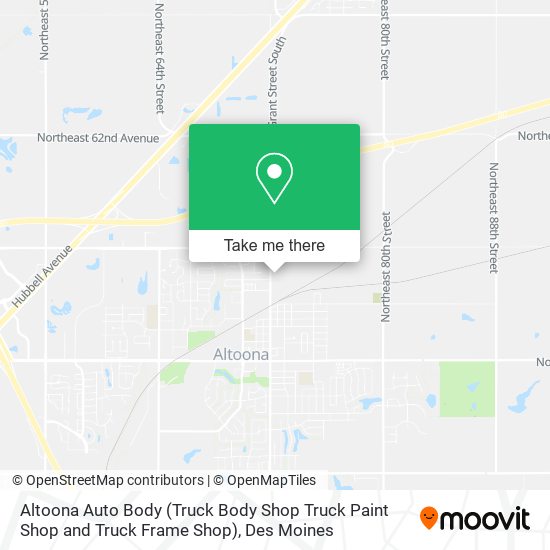 Altoona Auto Body (Truck Body Shop Truck Paint Shop and Truck Frame Shop) map