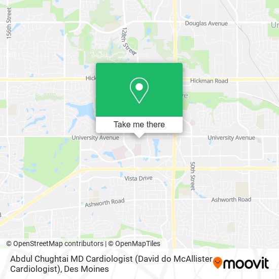 Abdul Chughtai MD Cardiologist (David do McAllister Cardiologist) map