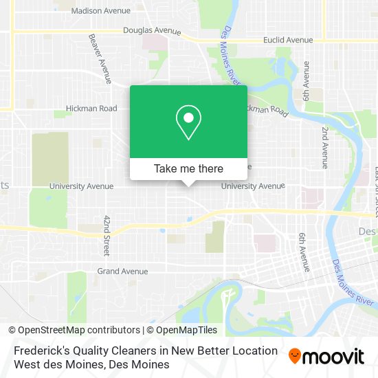 Mapa de Frederick's Quality Cleaners in New Better Location West des Moines