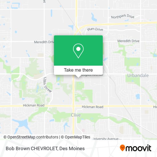 Bob Brown CHEVROLET map