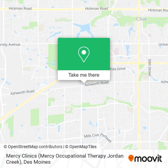Mapa de Mercy Clinics (Mercy Occupational Therapy Jordan Creek)