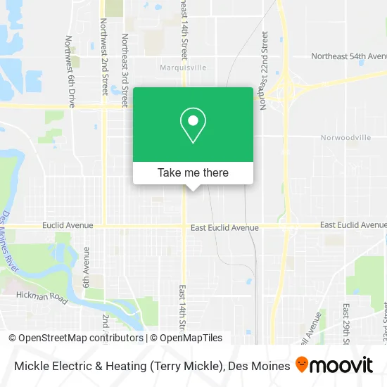 Mapa de Mickle Electric & Heating (Terry Mickle)