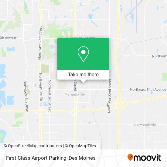 Mapa de First Class Airport Parking