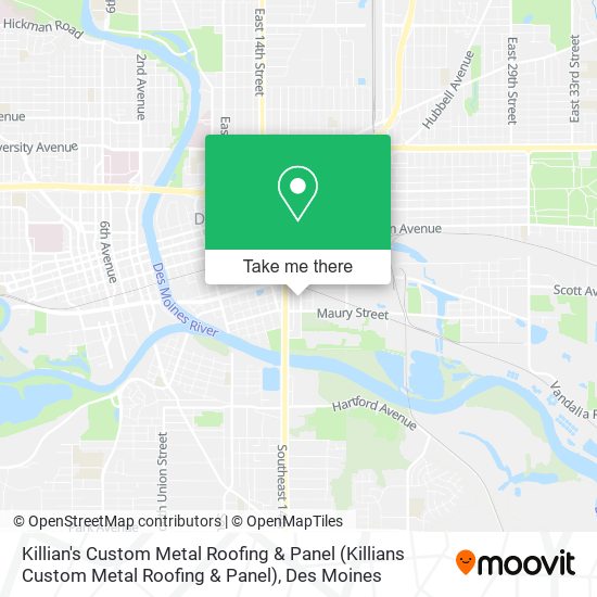 Mapa de Killian's Custom Metal Roofing & Panel (Killians Custom Metal Roofing & Panel)