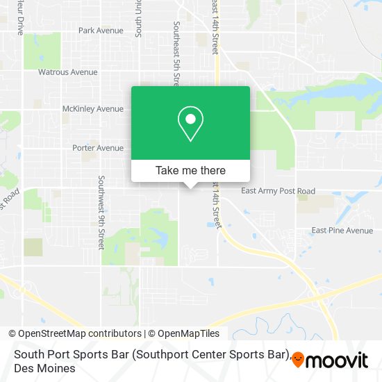 Mapa de South Port Sports Bar (Southport Center Sports Bar)