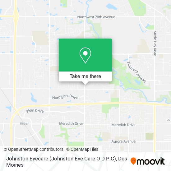 Mapa de Johnston Eyecare (Johnston Eye Care O D P C)