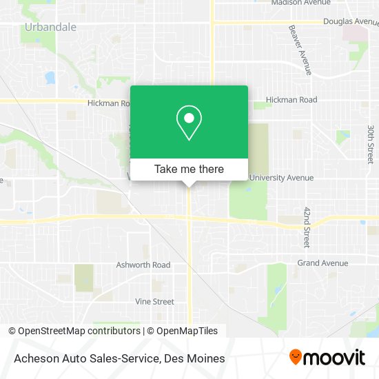 Acheson Auto Sales-Service map