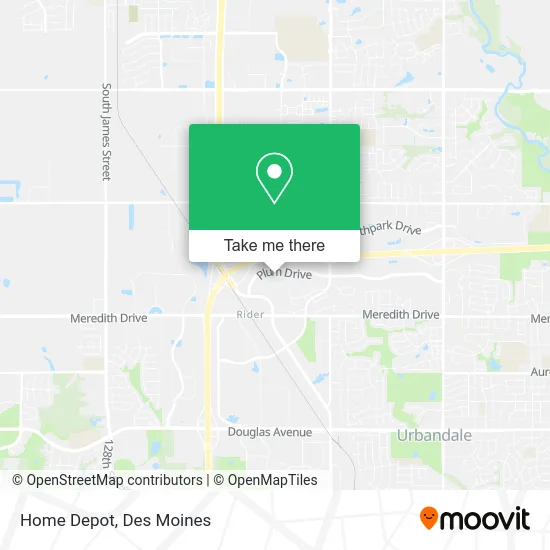 Home Depot map