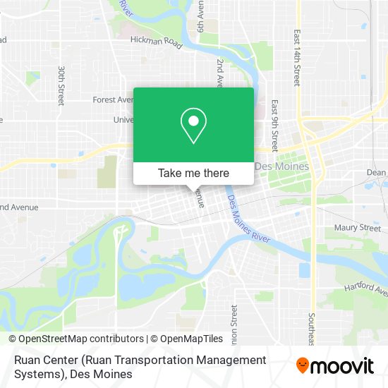 Ruan Center (Ruan Transportation Management Systems) map