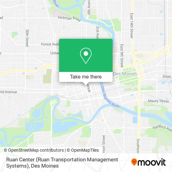Ruan Center (Ruan Transportation Management Systems) map