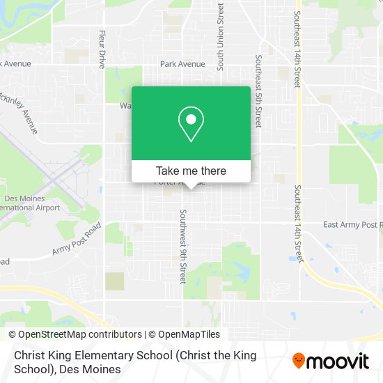 Christ King Elementary School map
