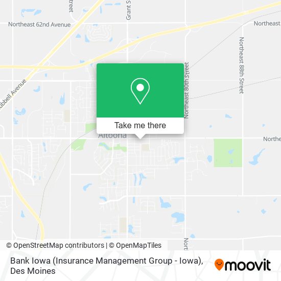 Bank Iowa (Insurance Management Group - Iowa) map