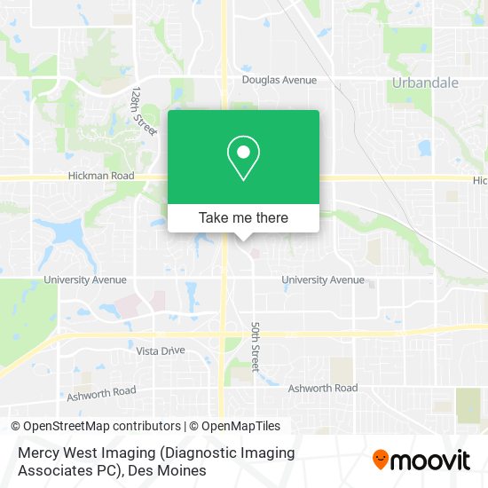Mapa de Mercy West Imaging (Diagnostic Imaging Associates PC)