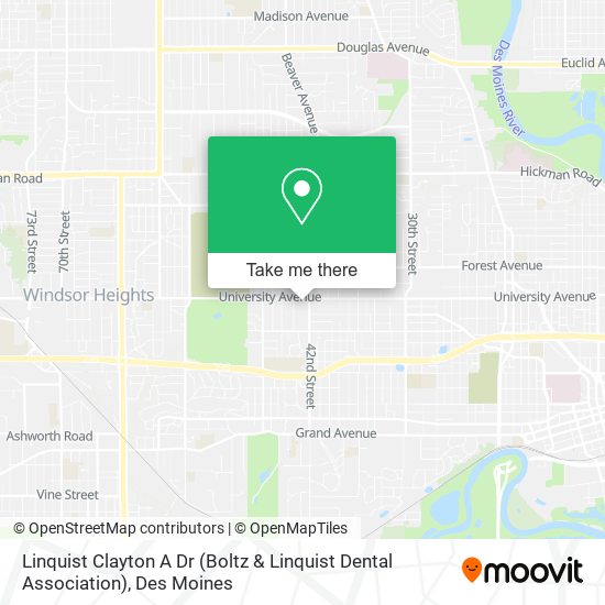 Mapa de Linquist Clayton A Dr (Boltz & Linquist Dental Association)