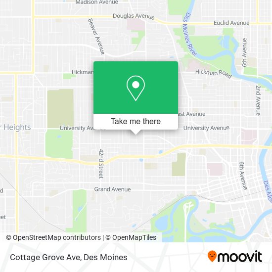 Cottage Grove Ave map