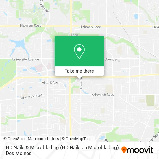 HD Nails & Microblading map