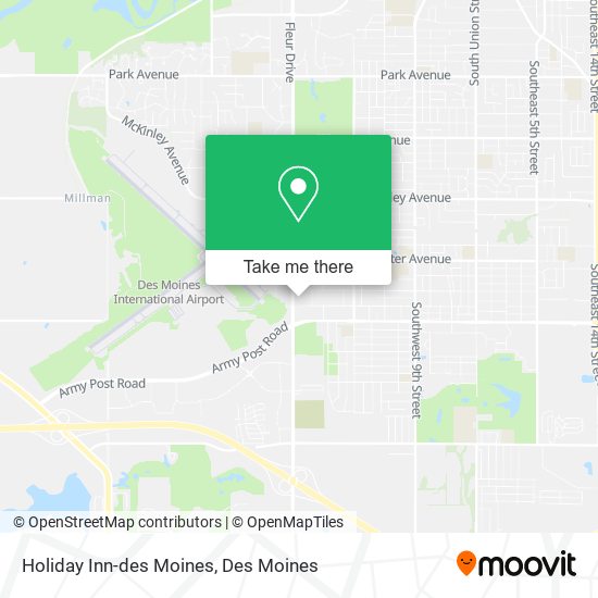 Holiday Inn-des Moines map