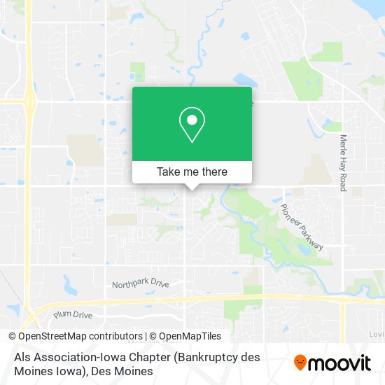 Als Association-Iowa Chapter (Bankruptcy des Moines Iowa) map