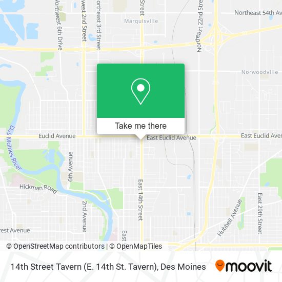 14th Street Tavern (E. 14th St. Tavern) map