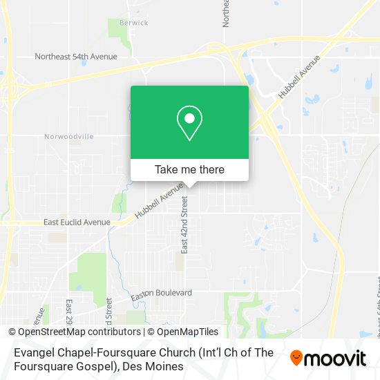 Mapa de Evangel Chapel-Foursquare Church (Int’l Ch of The Foursquare Gospel)