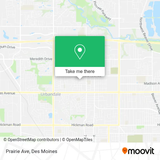 Prairie Ave map