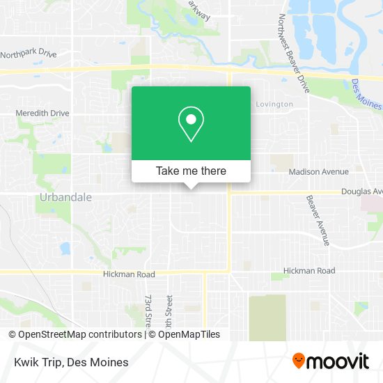 Mapa de Kwik Trip