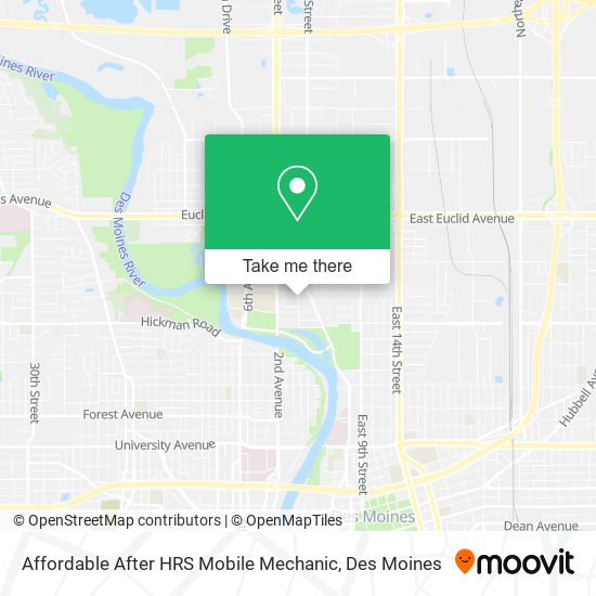 Affordable After HRS Mobile Mechanic map