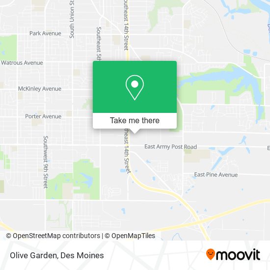 Mapa de Olive Garden
