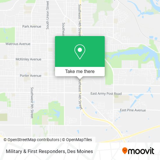 Military & First Responders map