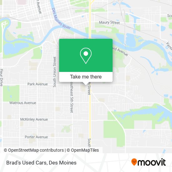 Brad's Used Cars map