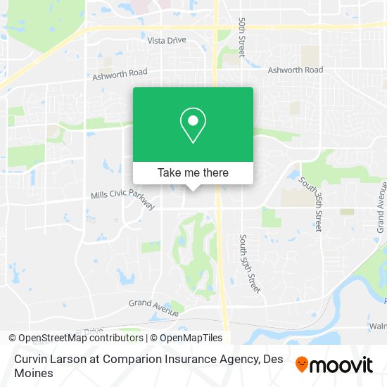 Curvin Larson at Comparion Insurance Agency map