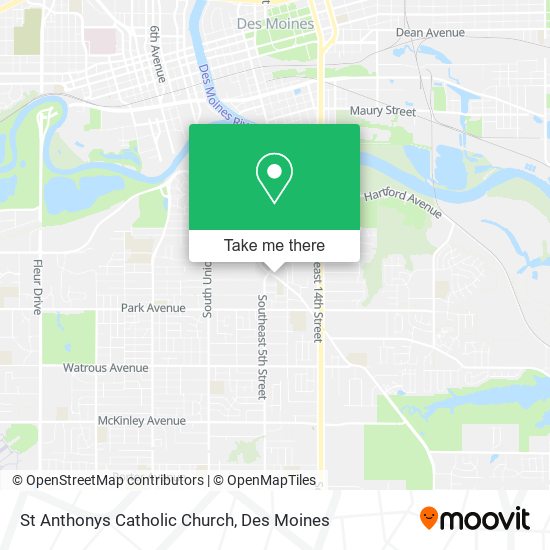 St Anthonys Catholic Church map