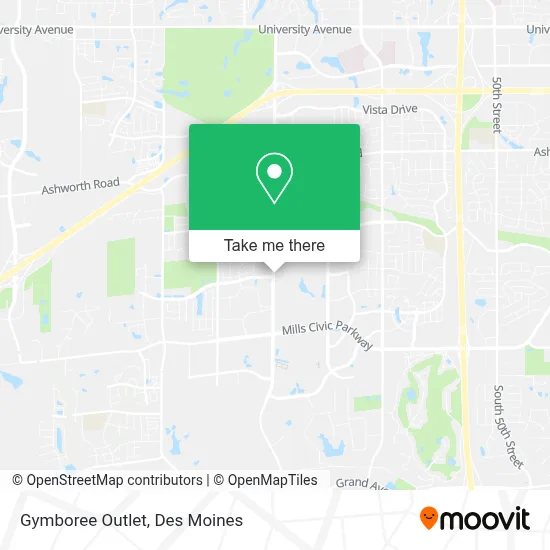 Gymboree Outlet map