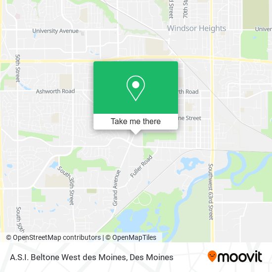 Mapa de A.S.I. Beltone West des Moines
