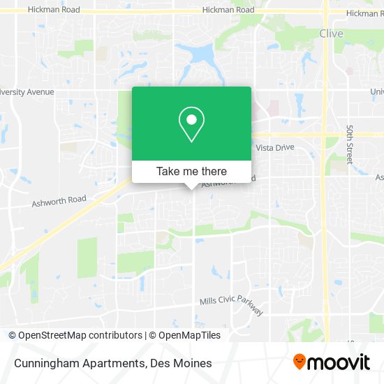 Cunningham Apartments map