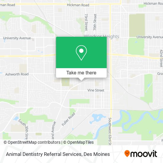 Animal Dentistry Referral Services map