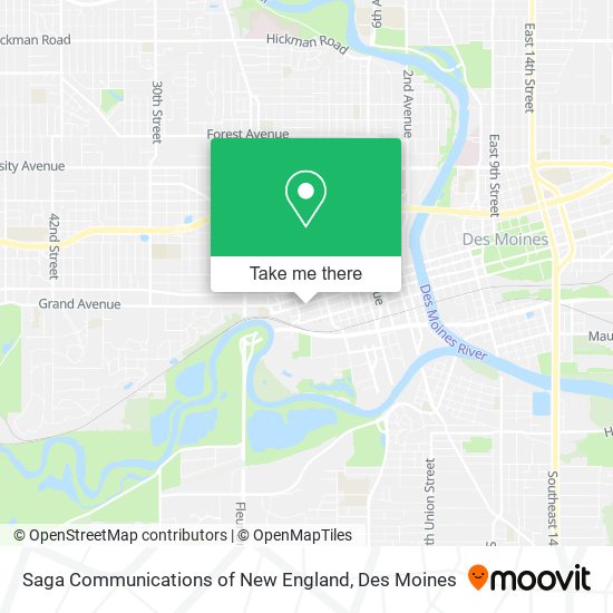 Saga Communications of New England map