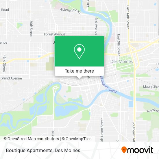 Boutique Apartments map