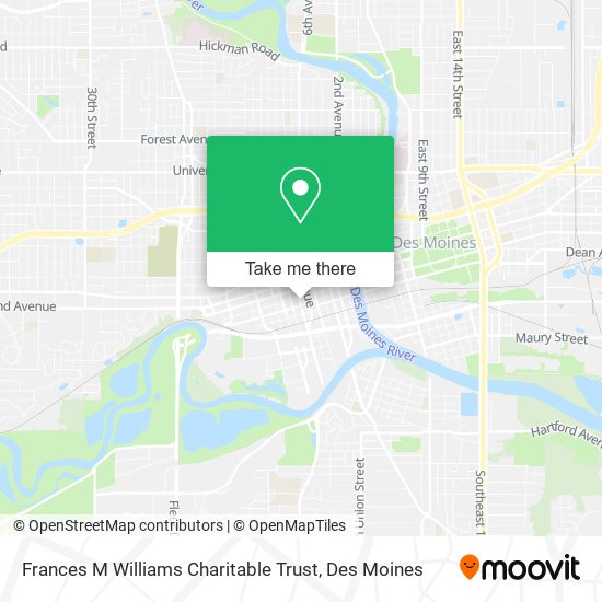 Frances M Williams Charitable Trust map