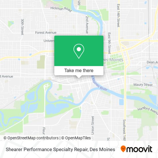 Shearer Performance Specialty Repair map