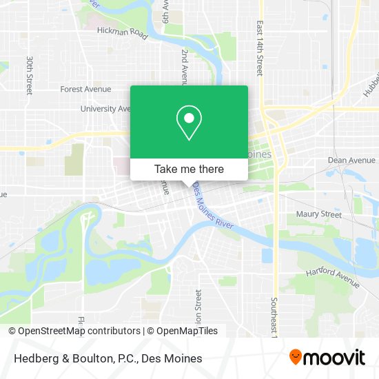 Hedberg & Boulton, P.C. map