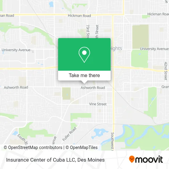 Insurance Center of Cuba LLC map