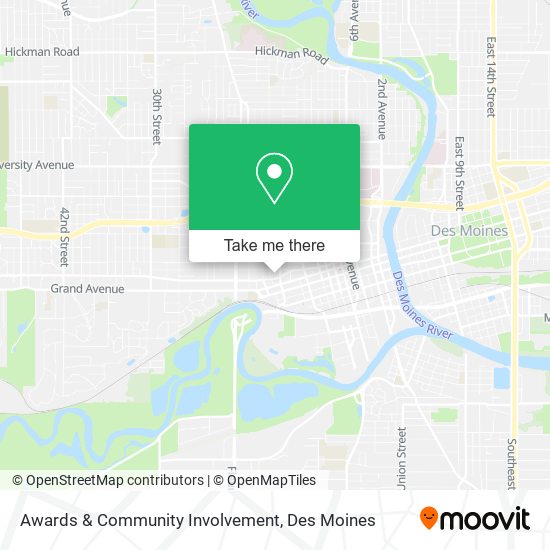 Awards & Community Involvement map