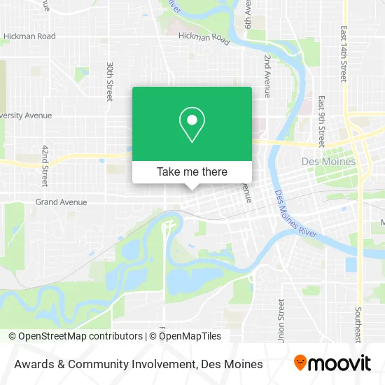 Awards & Community Involvement map